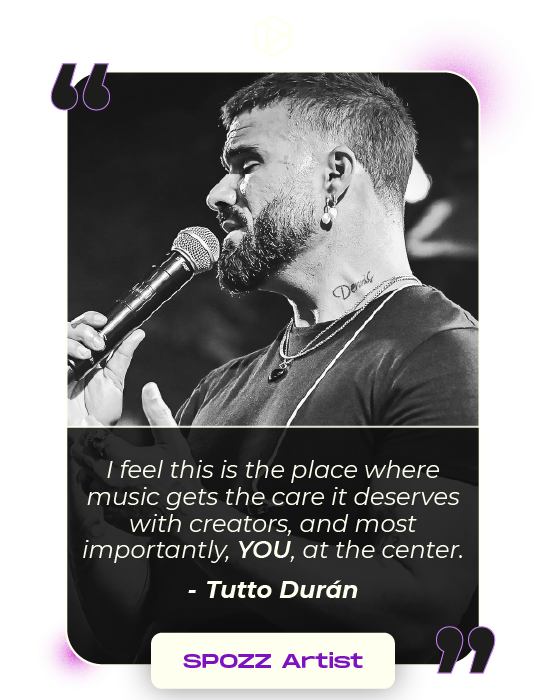 I feel this is the place where music gets the care it deserves with creators, and more importantly, <bold>YOU</bold>, at the center.